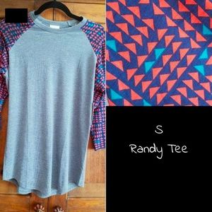 LuLaRoe Randy Raglan Baseball Tee Small NWT